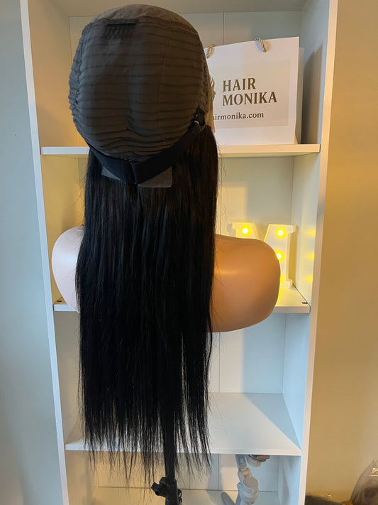 22” Long Straight Wig - 100% Premium Human, 13*6 lace front