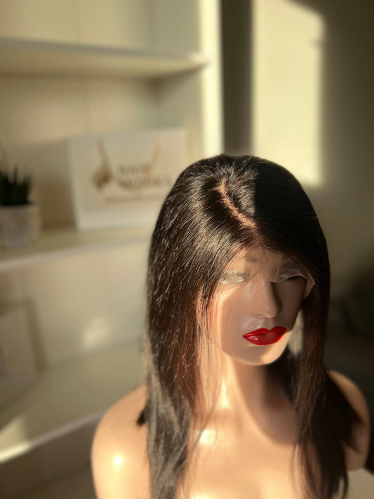 14" 100% Human Hair Wig 13x4 Lace Front